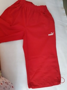 Spodnie Nike 3/4 czerwone sportowe