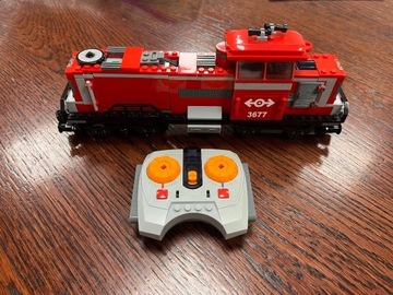 LEGO City 3677 pociąg towarowy YRed Cargo Train