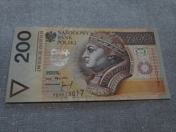 200zł 1994 seria YB