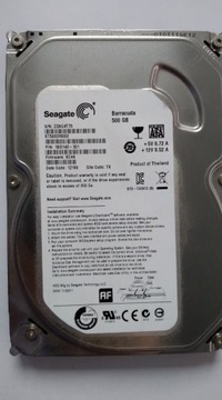 Dysk HDD 500GB 3,5" Seagate Barracuda SATA III