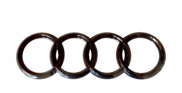 EMBLEMAT AUDI CZARNY KÓLKA 178x60 A1 A2 A3 A4 A6