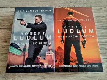 ROBERT LUDLUM 2 książki Sankcja Bourne'a i Mistyfikacja Bourne'a 