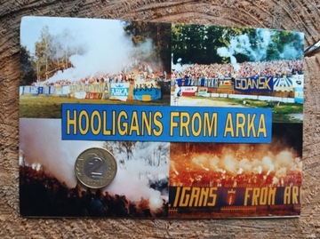 Zdjęcie składak Arka Gdynia kibice lata 90-te