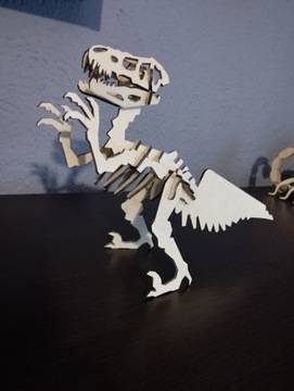 Puzzle Dinozaur Raptor Puzzle 3D Nowy Modelarz