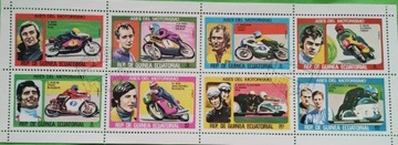 Znaczki pocztowe tematyczne - motory