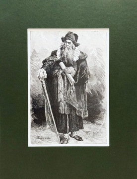 E.Andriolli z cyklu Meir Ezofowicz,drzew.sygn.1888