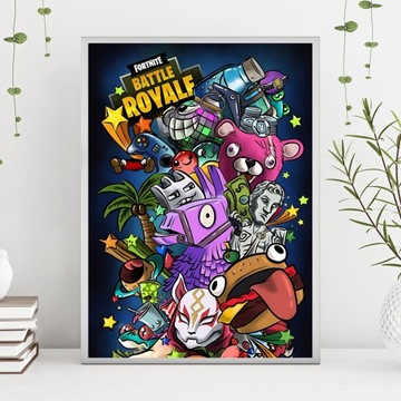 Fortnite Młodzieżowy Plakat Na Ściane A3