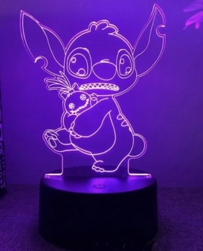 Lampka figurka Lilo Stitch 3D Led nocna na prezent