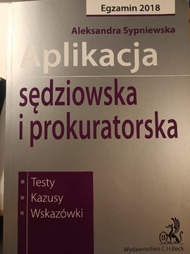 Aplikacja sędziowska i prokuratorska-Sypniewska A.