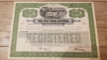 New York Central - obligacja na $1 tys. z 1964