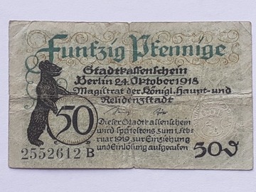 Notgeld Niemcy 50 pfennig 1920