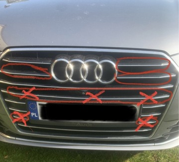 Listwy na grill audi a6 c7 lift