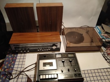 Neckermann zestaw Radio,magnetofon,gramofon,kolumn