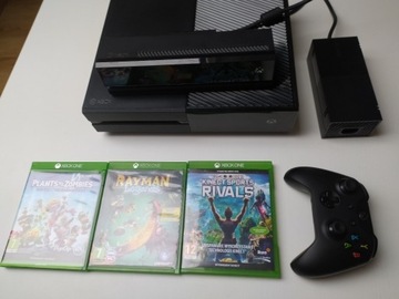 Xbox ONE 1TB + KINECT + PAD + 3 GRY