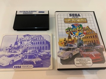 Sega Master System Out Run Europa Gra Kartridz 