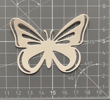 Scrapki  Motyle motylki ażurowe 4szt. kremowe