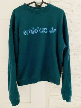 Bluza Adidas crewneck vintage zielona S/M