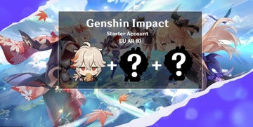 Genshin Impact Konto EU AR 10 Kazuha 2x Losowa 5*