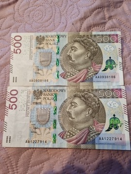 Banknot 500 zl