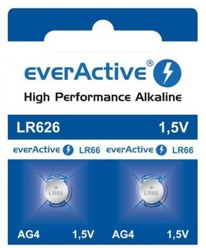 2x Bateria alkaliczna everActive AG4 G4 LR626 LR66