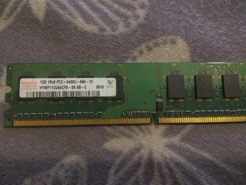 PC Ram DDR2 Hynix 1Rx8 PC2 6400U 666 12