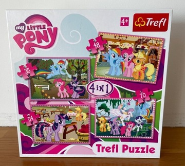 Trefl Puzzle 4W1 My Little Ponny Wakacje Kucyków 