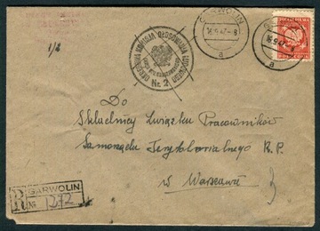 1947 Garwolin stempel prowizoryczny