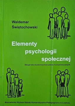 Elementy psychologii społecznej Świętochowski