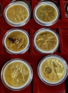 DC. Comics zestaw 6×1 oz złocone 24k 