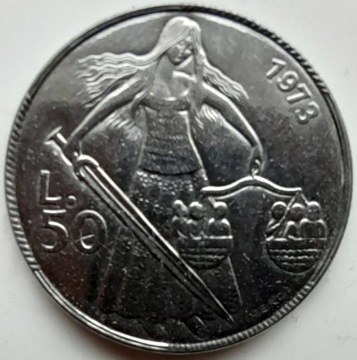 San Marino - 50 lira - 1973