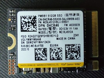 DYSK DO STEAM DECK 512 GB 2230 SSD SAMSUNG
