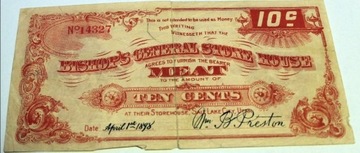 Bishop's General House 10 Cent 1898