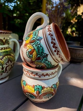 Huculski kubek malowany, Ceramika współczesna