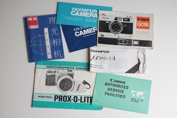 Instrukcje Olympus Mju 1 Canonet QL25 Ricoh plakat
