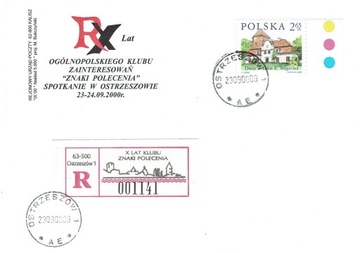 2000-Ostrzeszów,X lat Klubu Znaki Polece, R "okol.