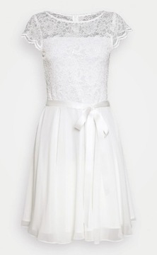 Biała sukienka SWING