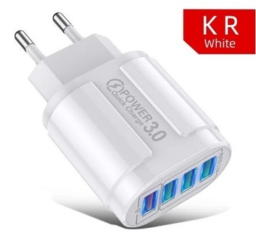 Szybka ładowarka USLION 4 porty USB 3.0 48W 