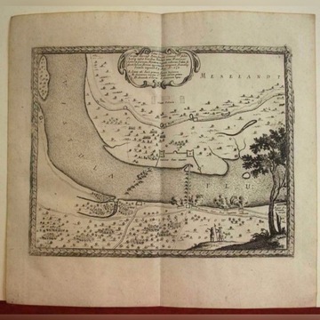 E. J. Dahlberg - mapa Cypel Mątowski 1696r.