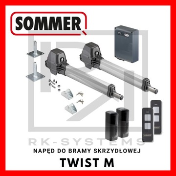 Sommer TWIST M - zestaw do bramy skrzydłowej do 5m (2x2,5m)