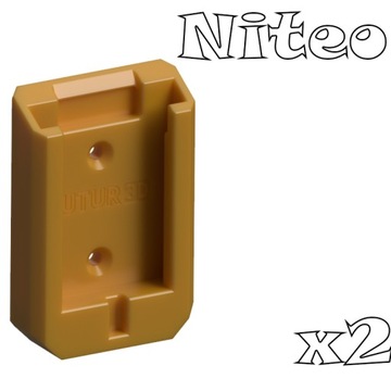 Zestaw 2 uchwytów na akumulator Niteo 20V Max system bateria wieszak