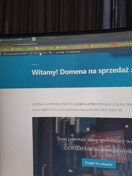 Domena dla sklepu internetowego z testami na c19