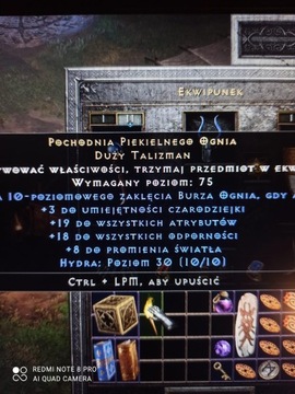 Pochodnia dla Czarodziejki 19/18  Diablo 2R / PC