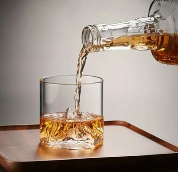 Szklanka do whisky góry szczyt 3D 170ml II gatunek