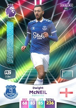 Dwight McNeil 381 Karta Panini Premier League 2024