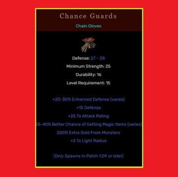 D2R Diablo 2 Ladder 6 OSŁONY FORTUNY Chance Guards