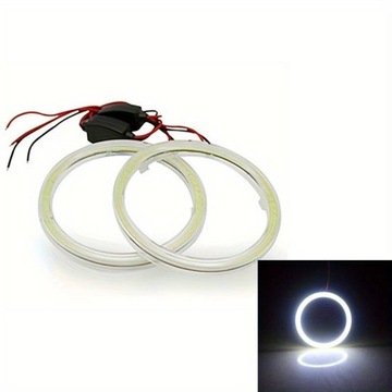 2 szt Ring LED 120mm, biały kolor