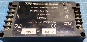 Zasilacz impulsowy APS50AS-150035.