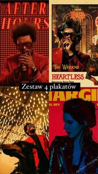 Zestaw plakatów The weeknd  Lana del Rey starboy