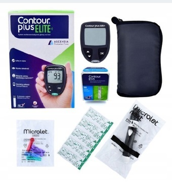 Glukometr CONTOUR PLUS ELITE+ 2 op pasków po 50szt