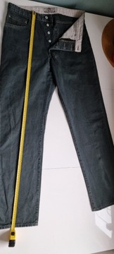 Spodnie levis grafitowe 34/32 model 401